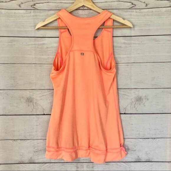 Layer 8 Neon Orange Racerback Athletic Tank Top S - Picture 2 of 6